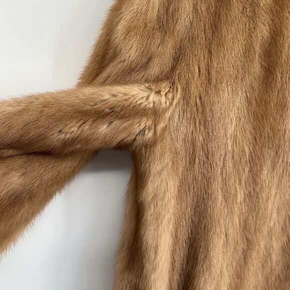 VTG The American Mink Coat EMBA Women M Fur Jacket Elegant Luxury Stroller Swing - Picture 4 of 14